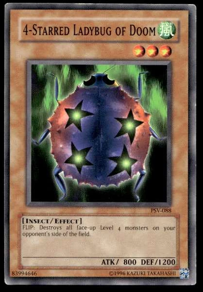 4-Starred Ladybug of Doom - Pharaoh's Servant #PSV-088