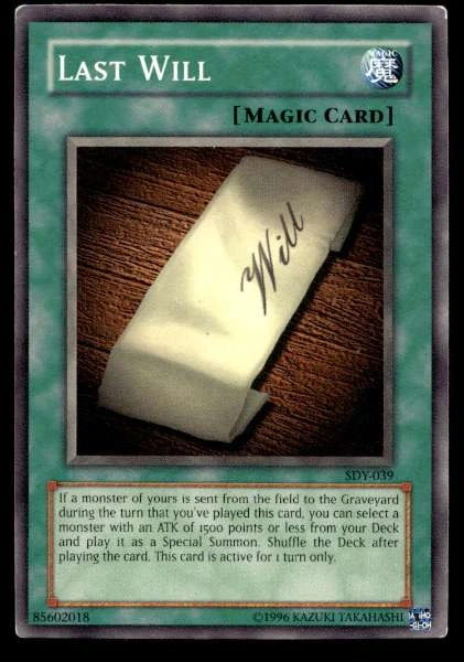 Last Will - Starter Deck: Yugi #SDY-039