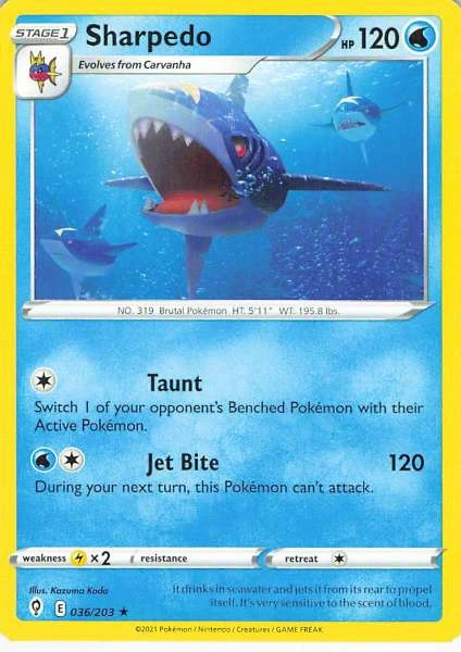 Sharpedo - Evolving Skies #036/203