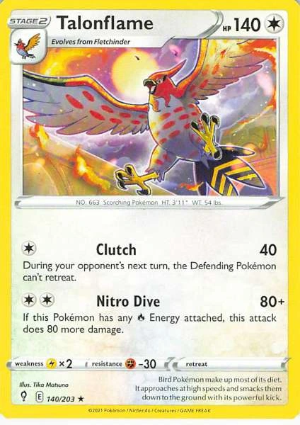 Talonflame - Evolving Skies #140/203