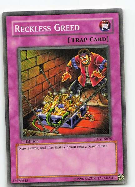 Reckless Greed - Structure Deck: Dragon's Roar #SD1-EN025