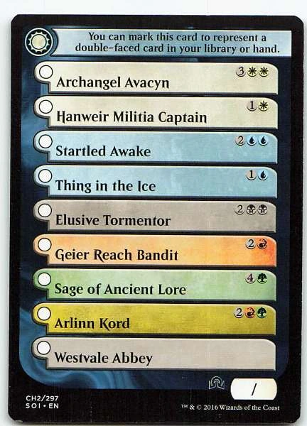 Checklist - Shadows Over Innistrad #CH2/297