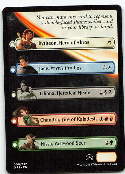 Checklist Card - Magic Origins #000/272