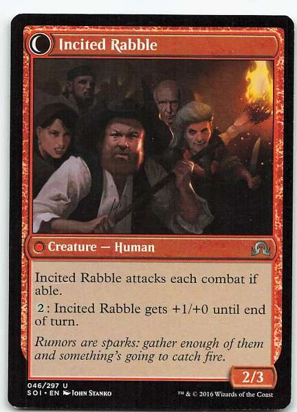 Incited Rabble - Shadows over Innistrad #046/297