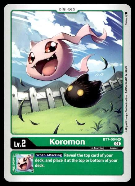 Koromon - Next Adventure, Great Legend #BT7-004