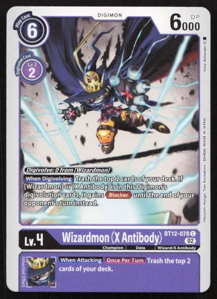Wizardmon (X Antibody) - Across Time #BT12-078