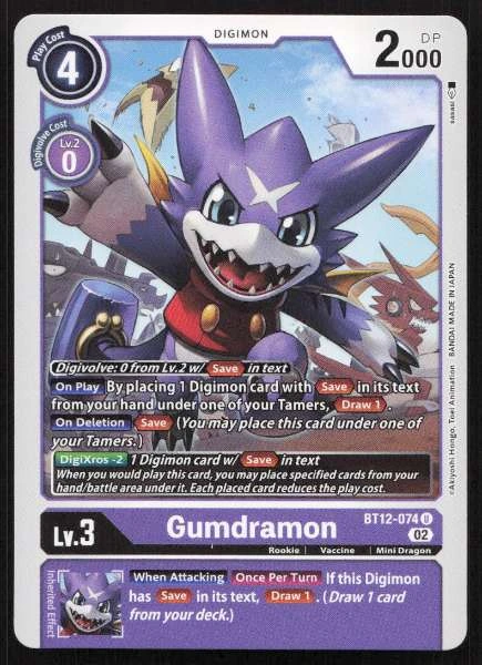 Gumdramon - Across Time #BT12-074
