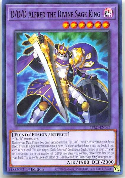 D/D/D Alfred the Divine Sage King - Burst Protocol #BPRO-EN033