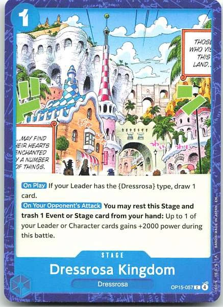 Dressrosa Kingdom - Wings of the Captain #OP15-057