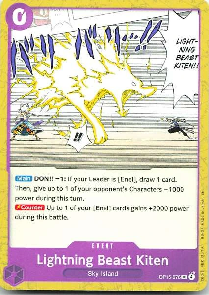 Lightning Beast Kiten - Adventure on Kami's Island #05-076
