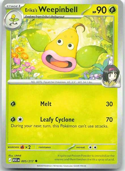 Erika's Weepinbell - Ascended Heroes #005/217