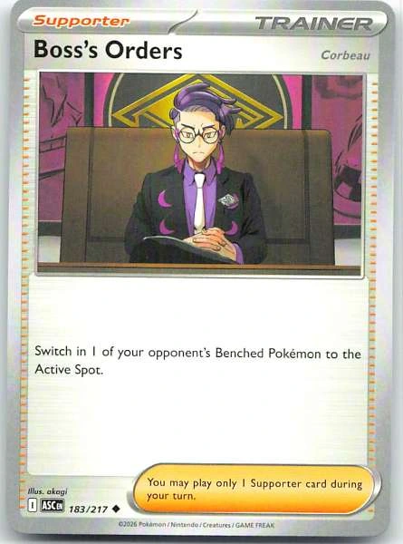Boss's Orders - Prize Pack Series 9 #183/217