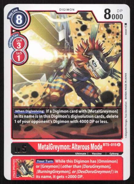 MetalGreymon: Alterous Mode - Battle of Omni #BT5-015