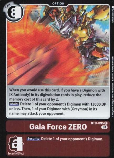 Gaia Force ZERO - X Record #BT9-095