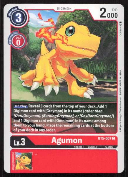 Agumon - Battle of Omni #BT5-007