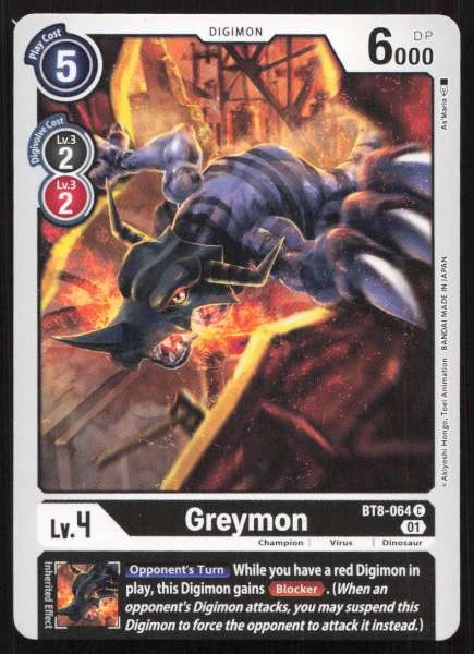 Greymon - New Awakening #BT8-064