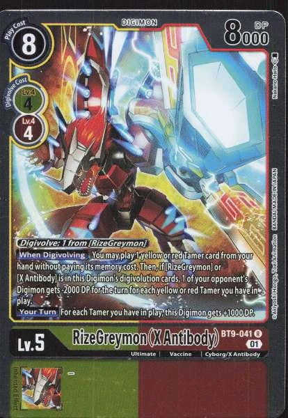 RizeGreymon (X Antibody) - X Record #BT9-041