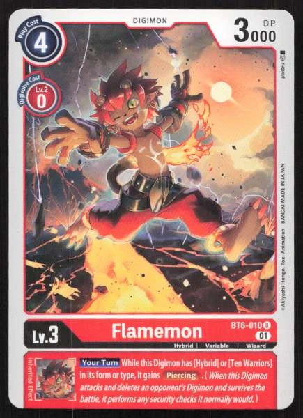 Flamemon - Double Diamond, Next Adventure, Across Time #BT6-010
