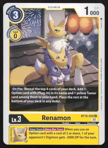 Renamon - Xros Encounter #BT10-032