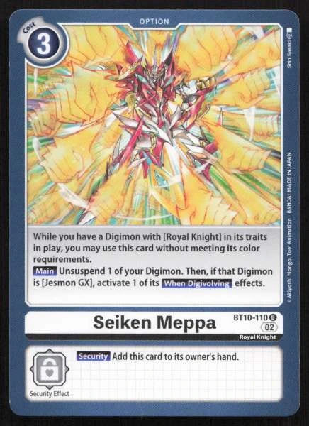 Seiken Meppa - Xros Encounter #BT10-110