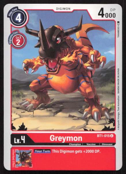 Greymon - New Awakening #BT1-015
