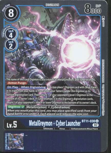 MetalGreymon + Cyber Launcher - Dimensional Phase #BT11-030