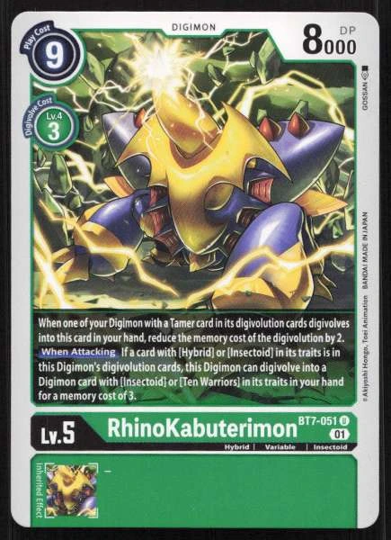 RhinoKabuterimon - Next Adventure #BT7-051