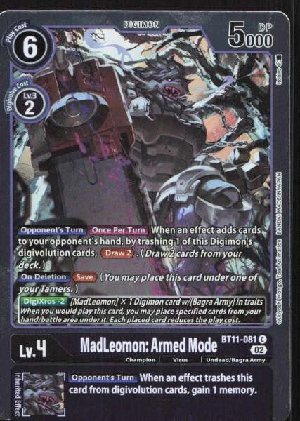 MadLeomon: Armed Mode - Dimensional Phase #BT11-081