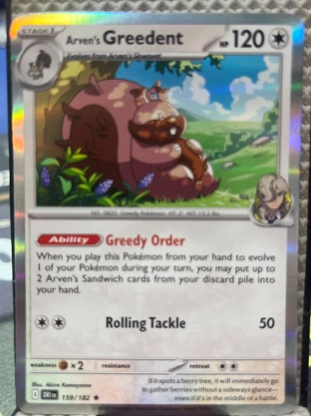 Arven's Greedent - Destined Rivals #159/182