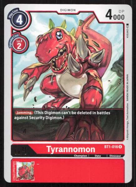 Tyrannomon - Release Special Booster 1.0 #BT1-016