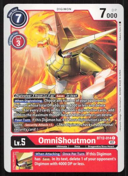 OmniShoutmon - Across Time #BT12-014