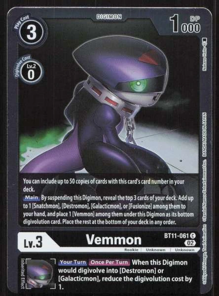 Vemmon - Dimensional Phase #BT11-061