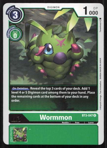 Wormmon - Across Time, Release Special Booster 1.5 #BT3-047