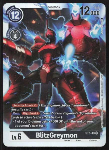BlitzGreymon - Starter Deck 05: Machine Black #ST5-13