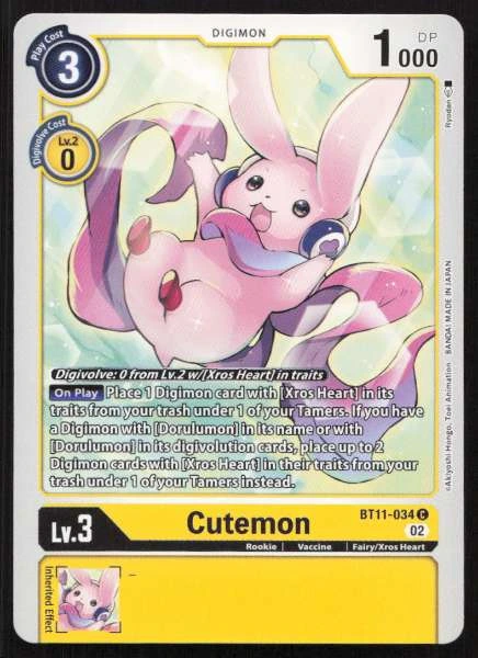 Cutemon - Dimensional Phase #BT11-034