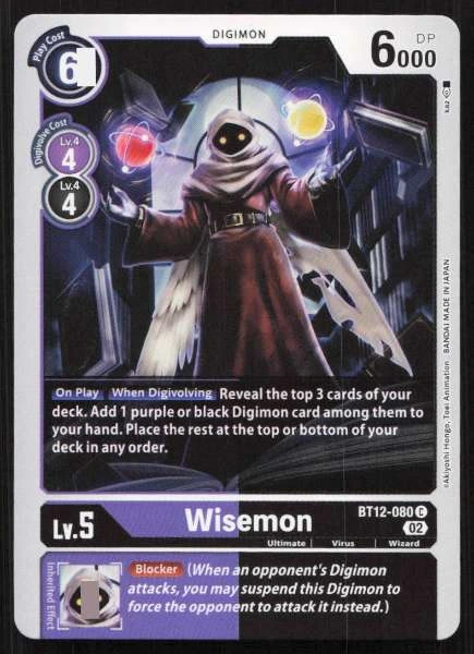 Wisemon - Across Time #BT12-080