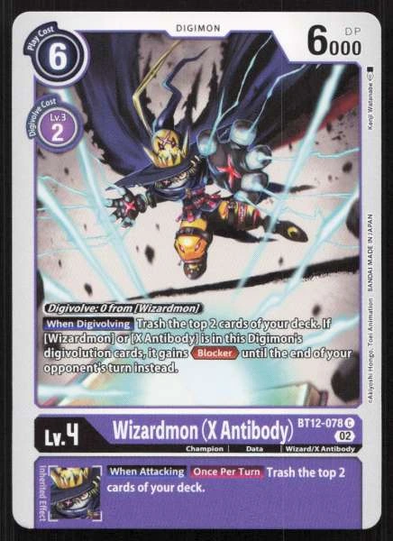 Wizardmon (X Antibody) - Across Time #BT12-078