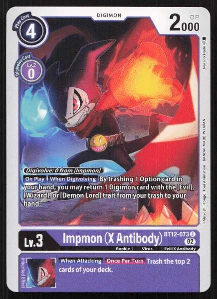 Impmon (X Antibody) - Across Time #BT12-073