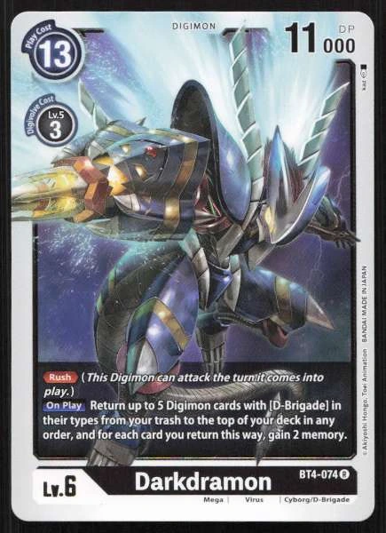 Darkdramon - Great Legend #BT4-074