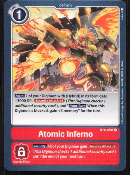 Atomic Inferno - Great Legend #BT4-098