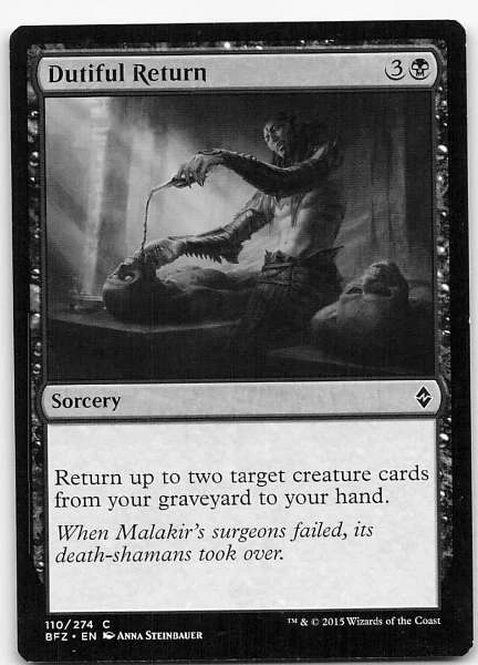 Dutiful Return - Battle for Zendikar #110/274