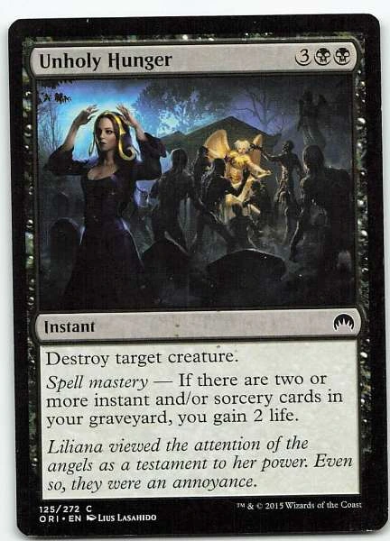 Unholy Hunger - Magic Origins, Ultimate Masters #125/272