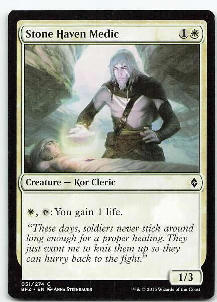 Stone Haven Medic - Battle for Zendikar #051/274