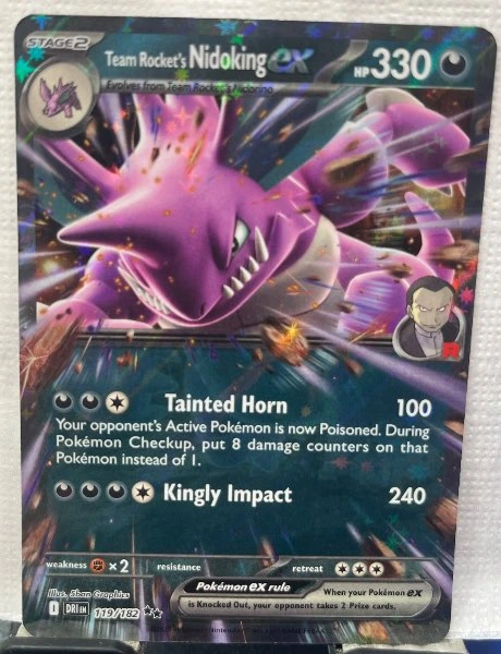 Team Rocket's Nidoking ex #119/182