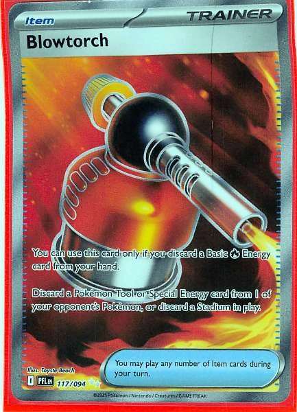 Blowtorch 117/094 Phantasmal Flames Pokemon Card Ultra Rare Near Mint #117/094