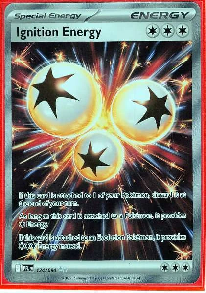 Ignition Energy 124/094 Phantasmal Flames Pokemon Card Ultra Rare Near Mint #124/094