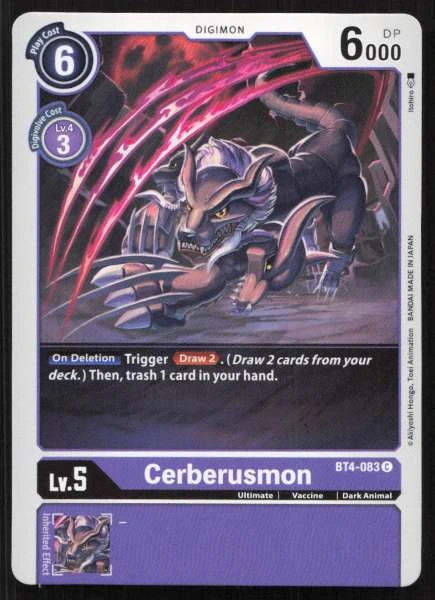 Cerberusmon - Great Legend #BT4-083