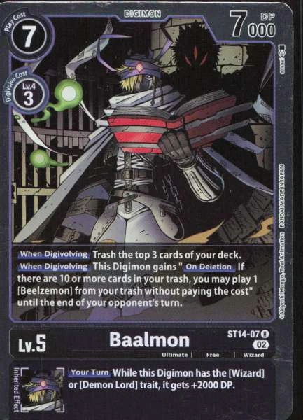 Baalmon - Beelzemon Advanced Deck Set #ST14-07