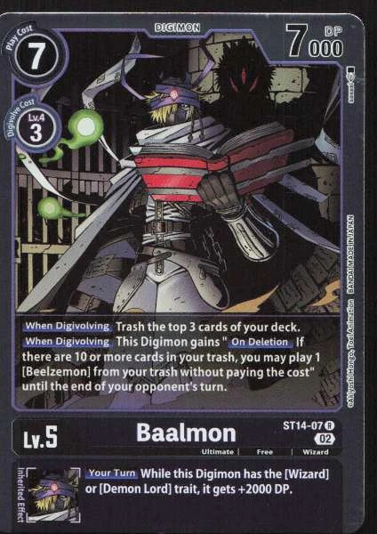 Baalmon - Beelzemon Advanced Deck Set #ST14-07