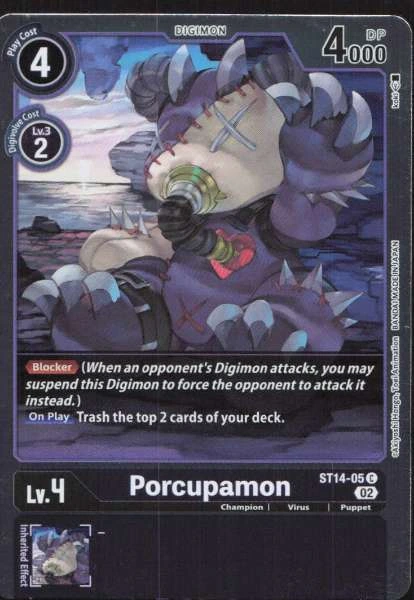 Porcupamon - Beelzemon Advanced Deck #ST14-05